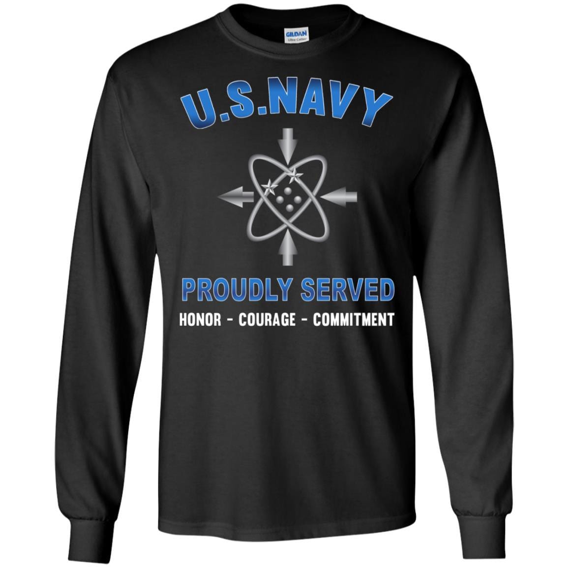 U.S Navy Data systems technician Navy DS - Proudly Served T-Shirt For Men On Front-TShirt-Navy-Veterans Nation