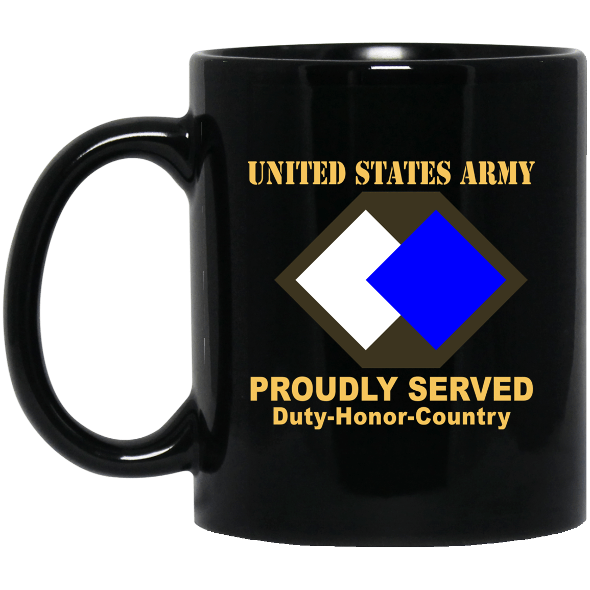 US ARMY 96TH SUSTAINMENT BRIGADE - 11 oz - 15 oz Black Mug-Mug-Army-CSIB-Veterans Nation