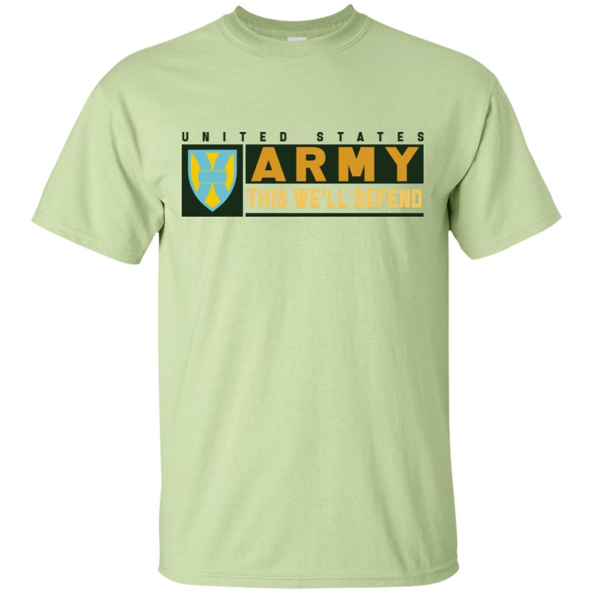 US Army 21ST SUSTAINMENT COMMAND- This We'll Defend T-Shirt On Front For Men-TShirt-Army-Veterans Nation