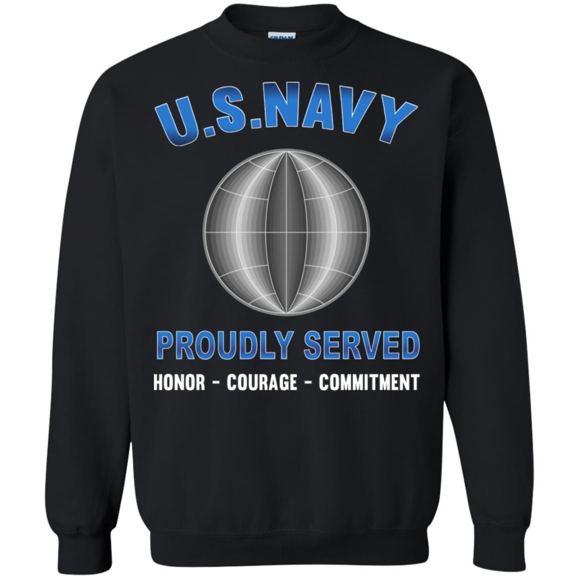 U.S Navy Electrician's mate Navy EM - Proudly Served T-Shirt For Men On Front-TShirt-Navy-Veterans Nation