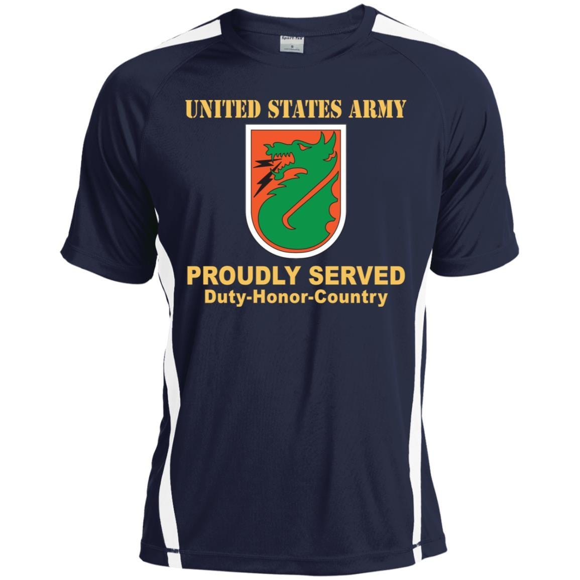 US ARMY 5TH SIGNAL COMMAND- Proudly Served T-Shirt On Front For Men-TShirt-Army-Veterans Nation