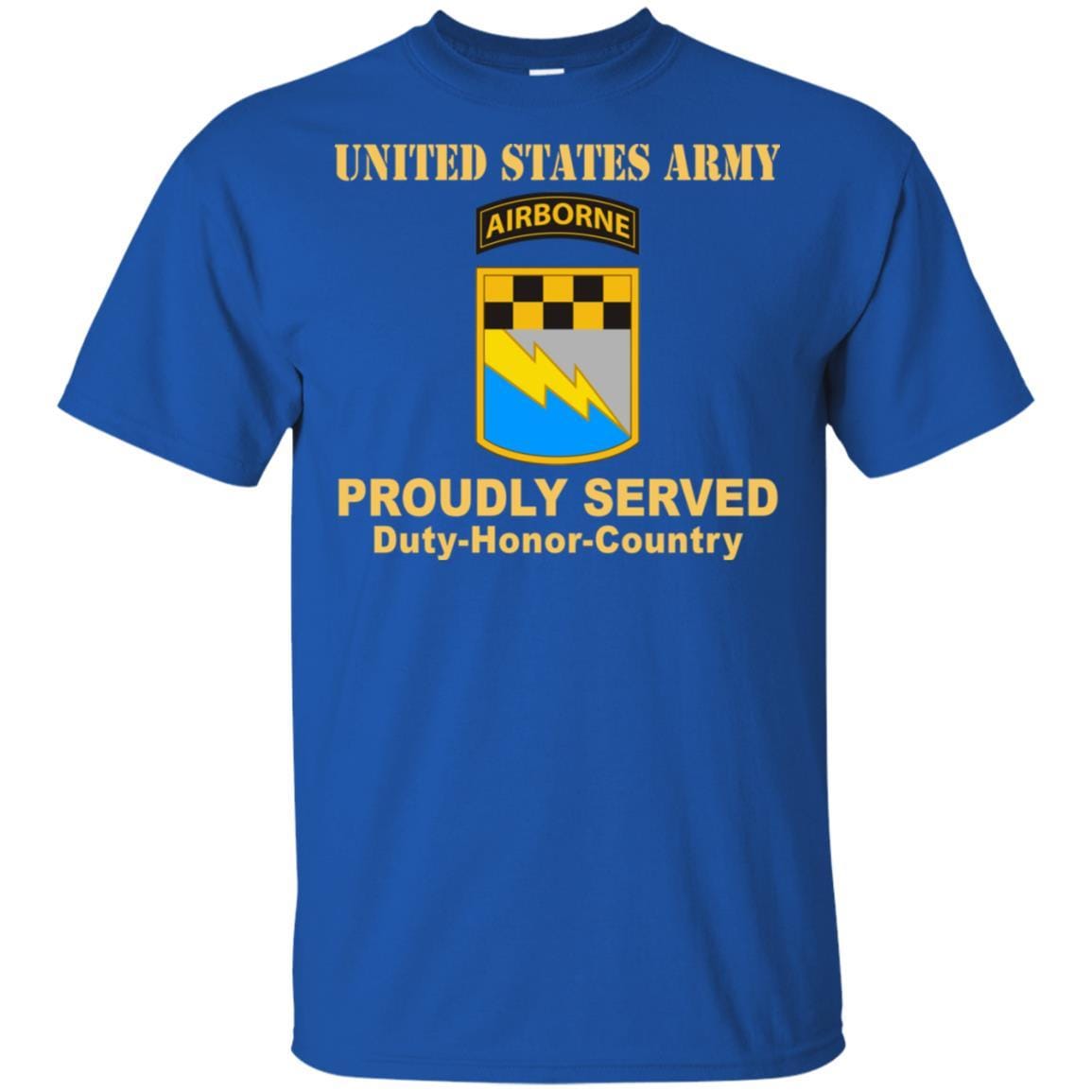 US ARMY 525TH MILITARY INTELLIGENCE BRIGADE W- AIRBORNE TAB- Proudly Served T-Shirt On Front For Men-TShirt-Army-Veterans Nation