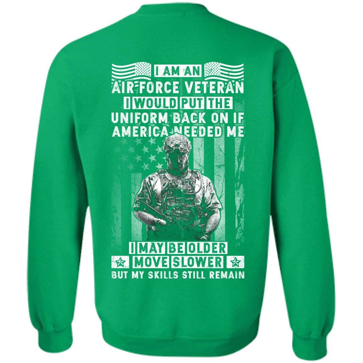 I am an Air Force Veteran Men Back T Shirts-TShirt-USAF-Veterans Nation