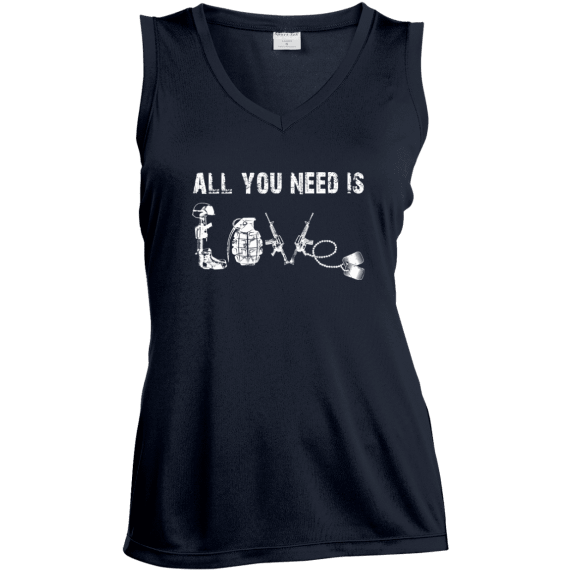 Military T-Shirt "All You Need is Love Veteran"-TShirt-General-Veterans Nation
