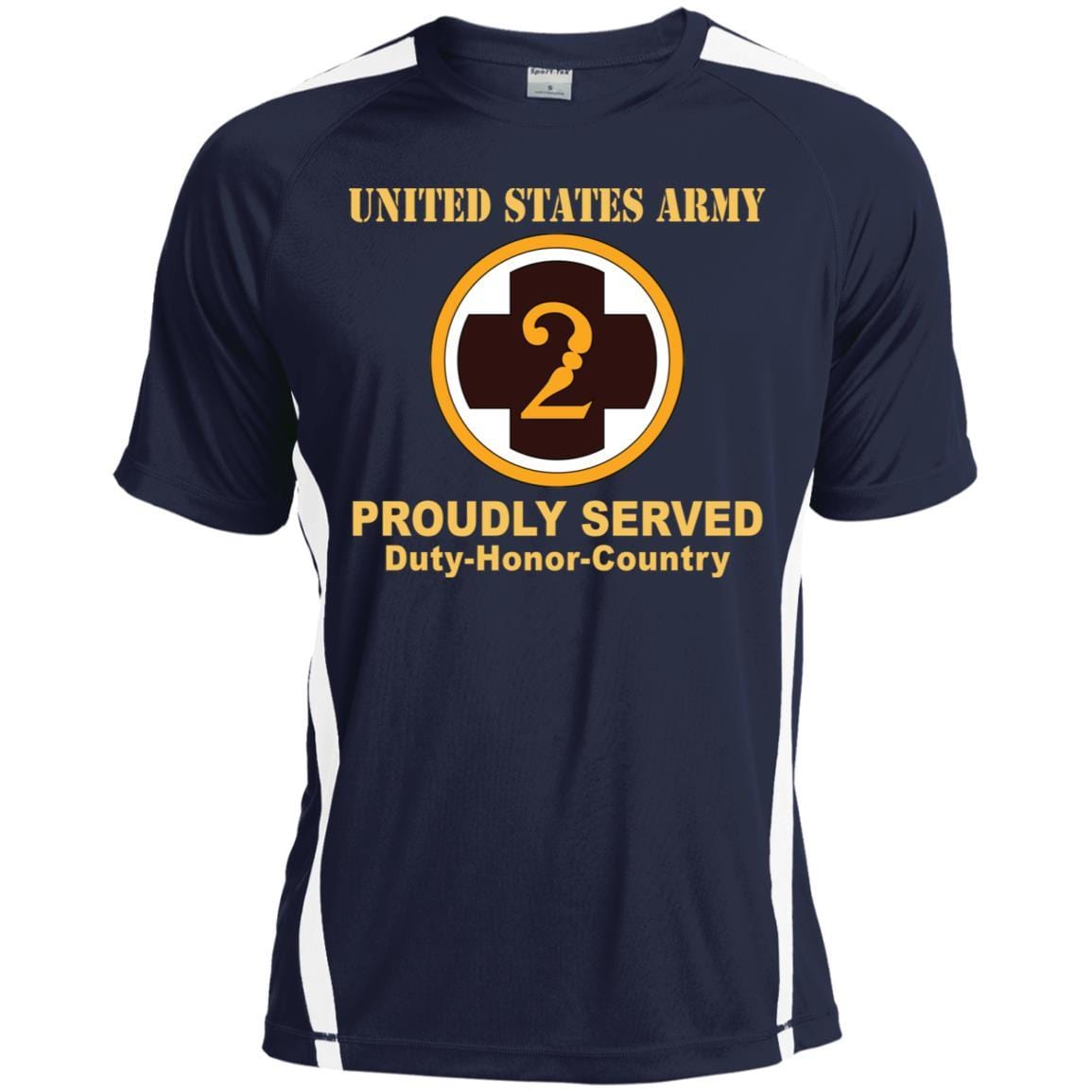 US ARMY 2ND MEDICAL BRIGADE- Proudly Served T-Shirt On Front For Men-TShirt-Army-Veterans Nation