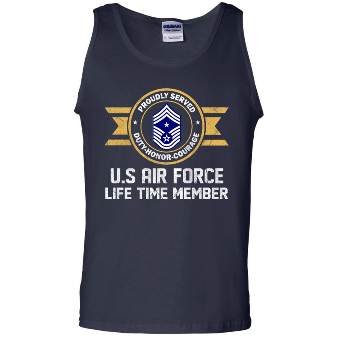 Life time member-US Air Force E-9 Command Chief Master Sergeant CCM E9 Noncommissioned Officer Ranks Men T Shirt On Front-TShirt-USAF-Veterans Nation