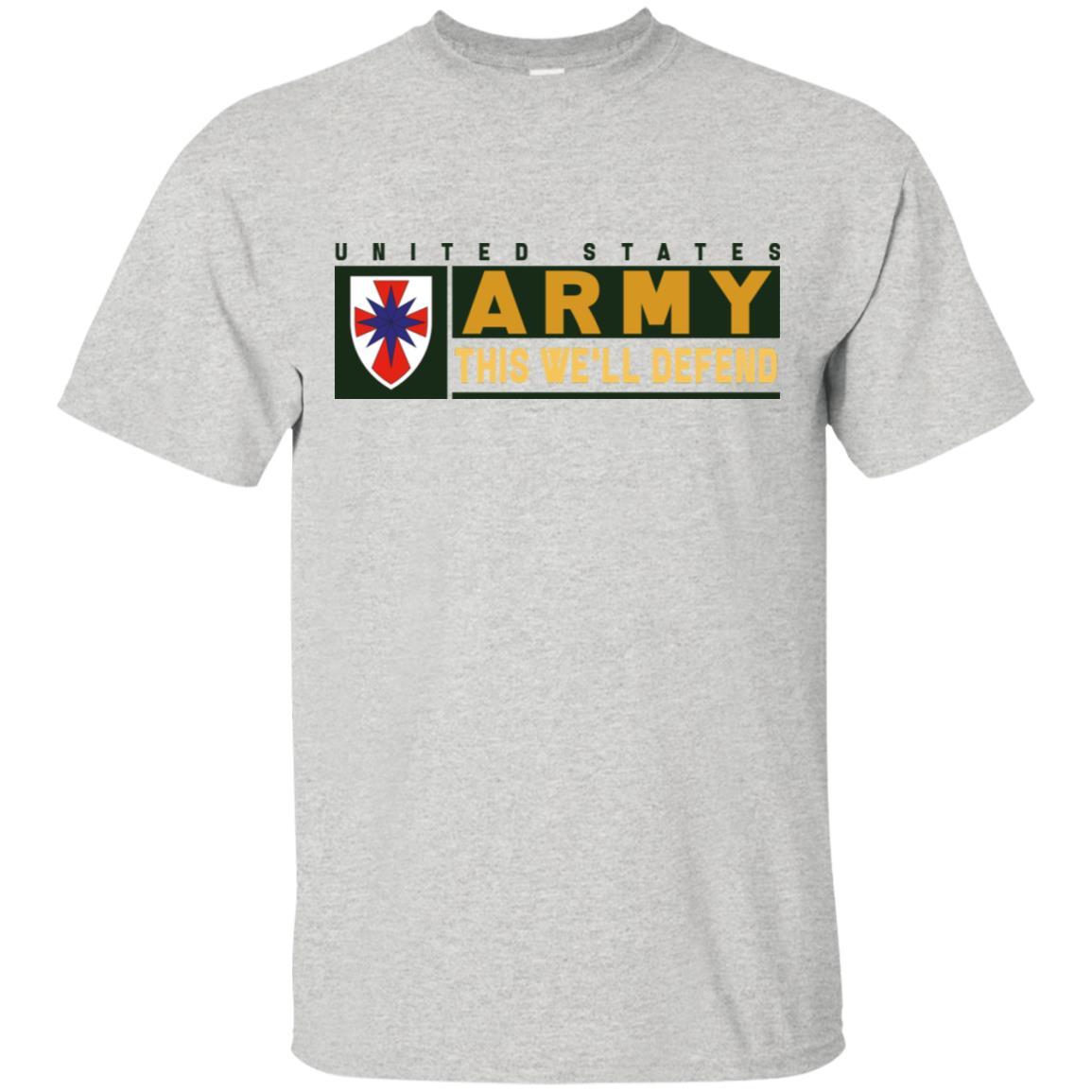 US Army 8TH SUSTAINMENT COMMAND- This We'll Defend T-Shirt On Front For Men-TShirt-Army-Veterans Nation
