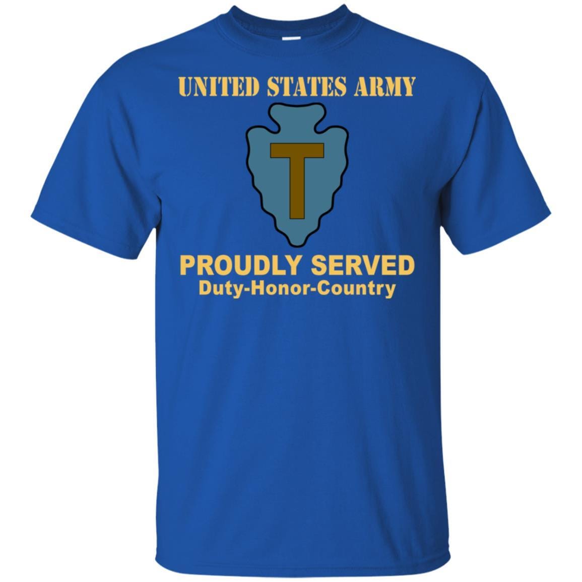 US ARMY 36TH INFANTRY DIVISION - Proudly Served T-Shirt On Front For Men-TShirt-Army-Veterans Nation