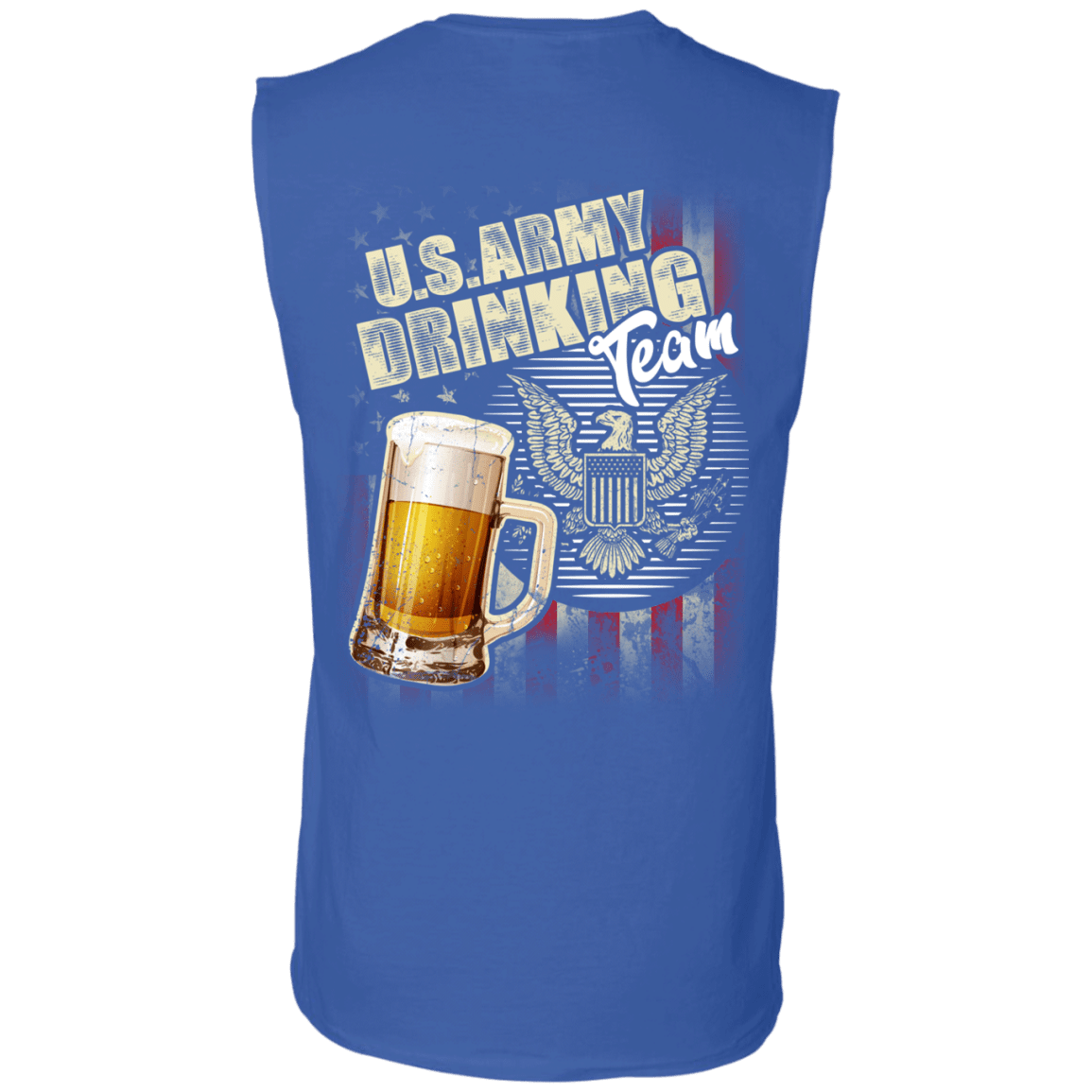 US Army Drinking Bear Team Back T Shirts-TShirt-Army-Veterans Nation