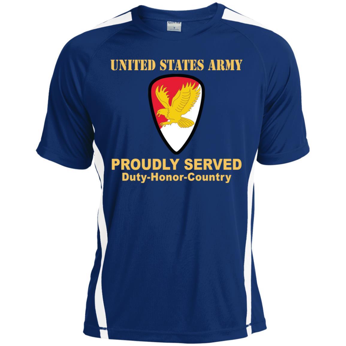 US ARMY 21ST CAVALRY BRIGADE- Proudly Served T-Shirt On Front For Men-TShirt-Army-Veterans Nation