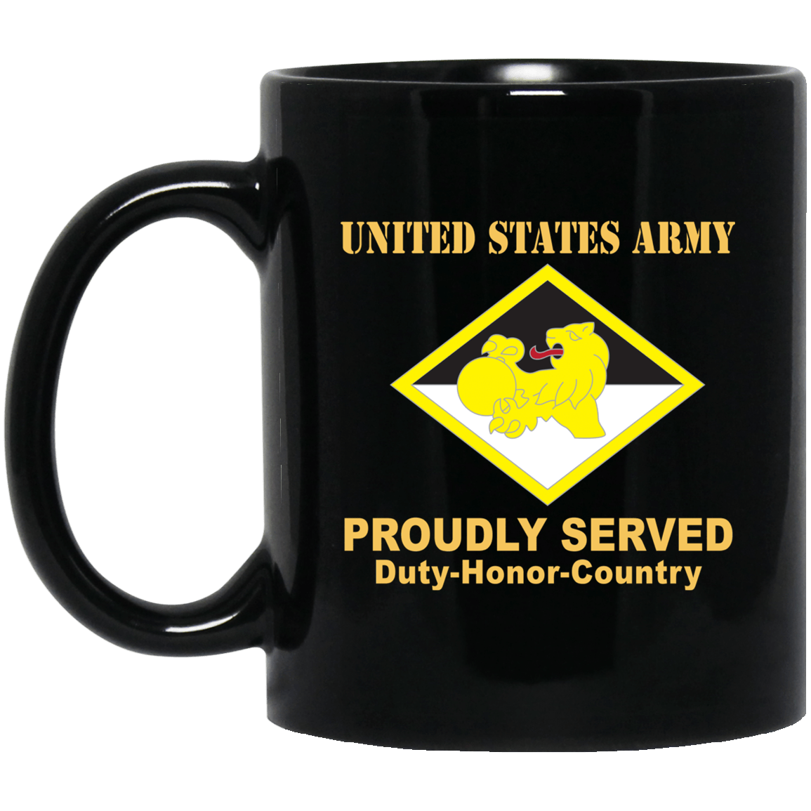 US ARMY 266TH FINANCE COMMAND- 11 oz - 15 oz Black Mug-Mug-Army-CSIB-Veterans Nation
