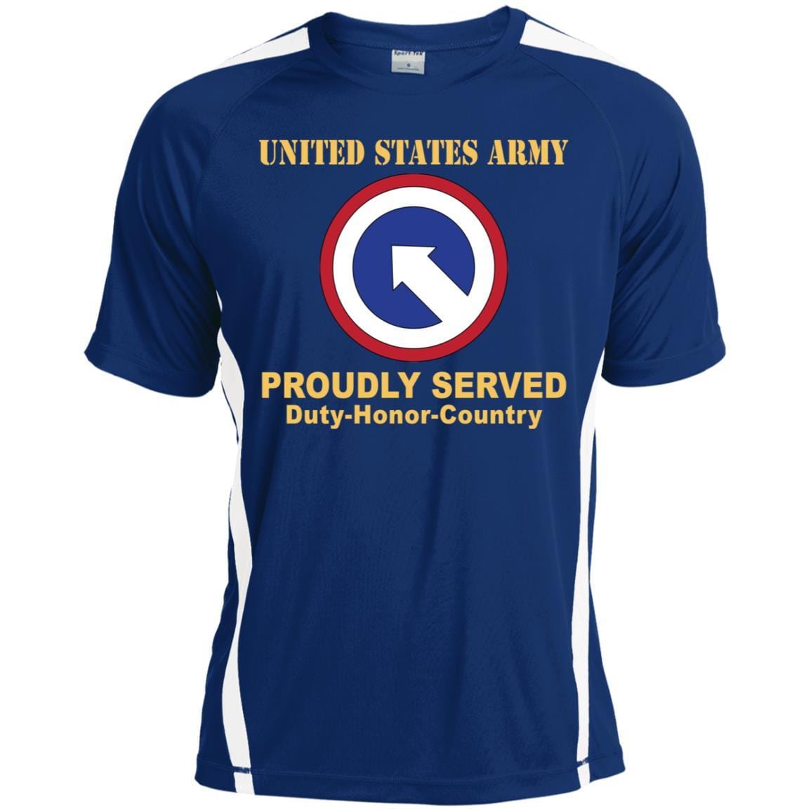 US ARMY 1ST SUSTAINMENT- Proudly Served T-Shirt On Front For Men-TShirt-Army-Veterans Nation