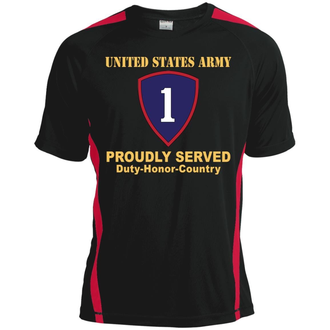 US ARMY 1ST PERSONNEL COMMAND- Proudly Served T-Shirt On Front For Men-TShirt-Army-Veterans Nation