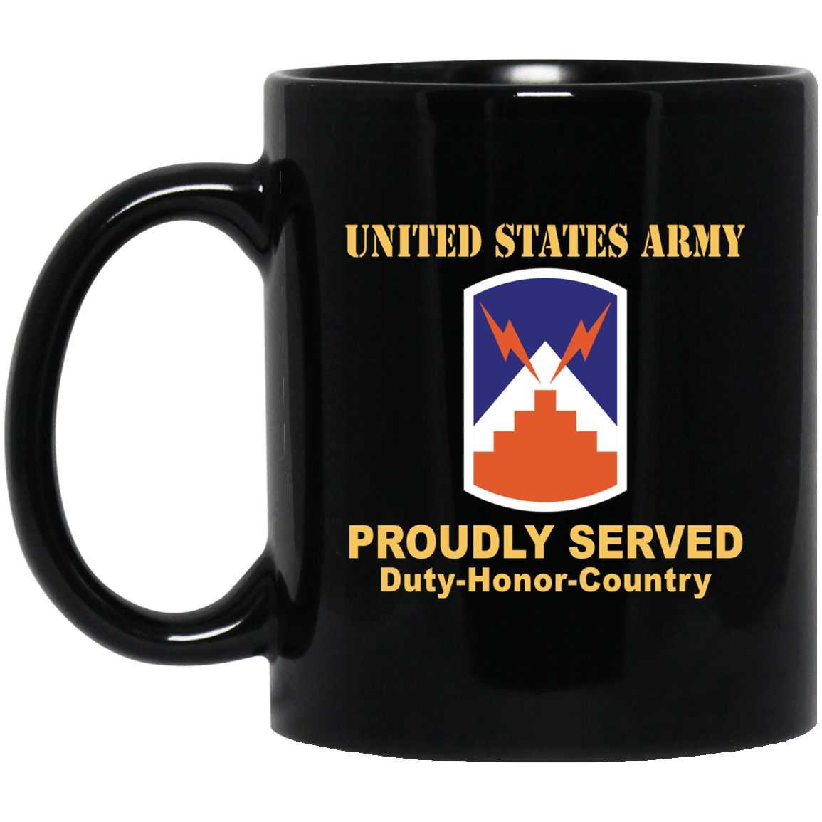 US ARMY 7TH SIGNAL BRIGADE- 11 oz - 15 oz Black Mug-Mug-Army-CSIB-Veterans Nation