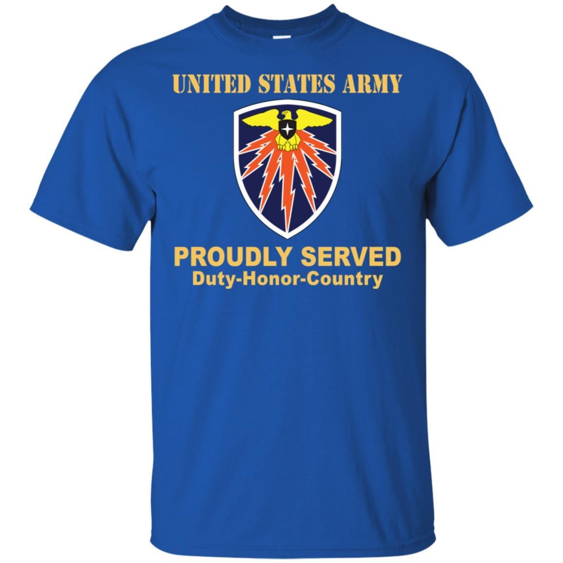 US ARMY 7TH SIGNAL COMMAND- Proudly Served T-Shirt On Front For Men-TShirt-Army-Veterans Nation