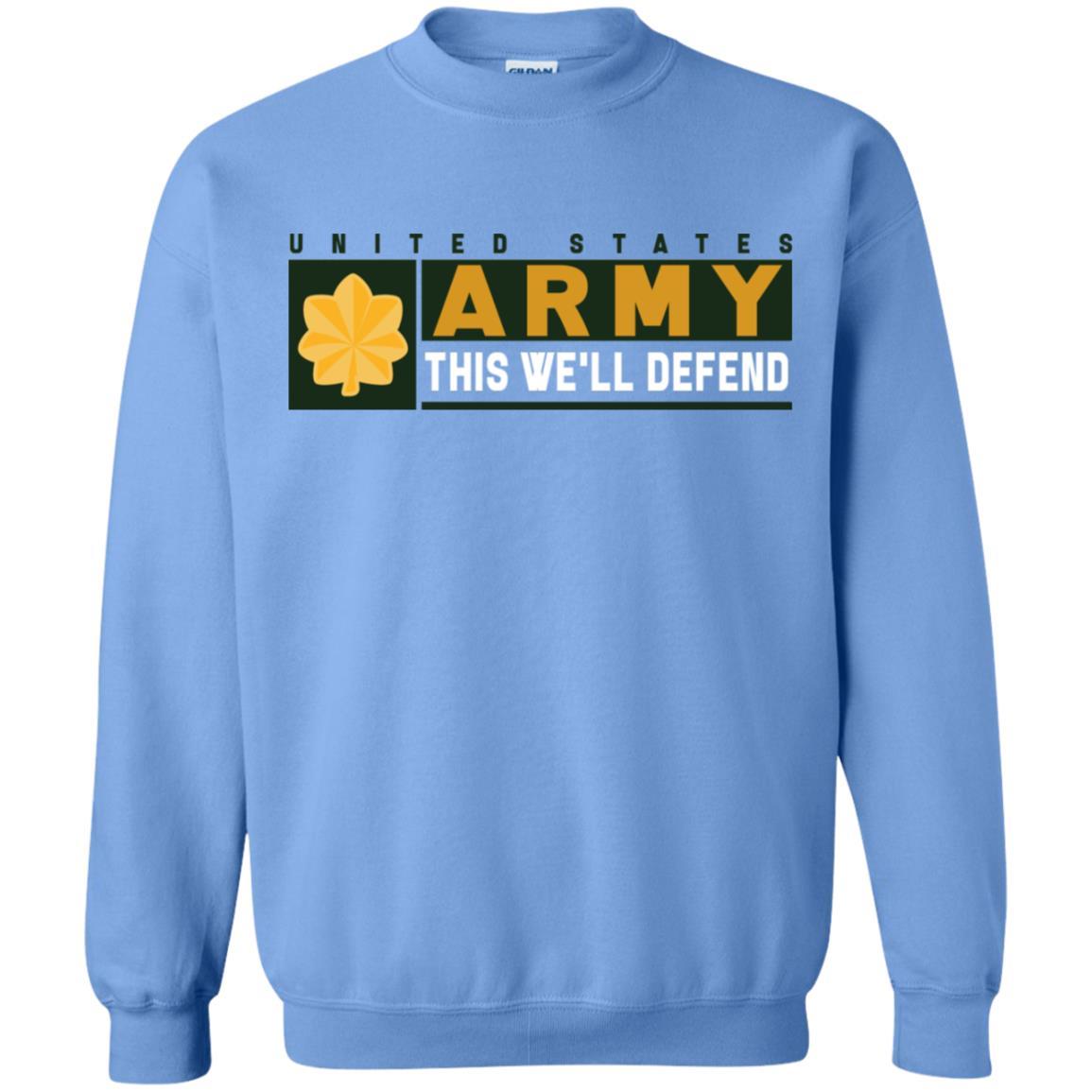 US Army O-4 This We Will Defend Long Sleeve - Pullover Hoodie-TShirt-Army-Veterans Nation