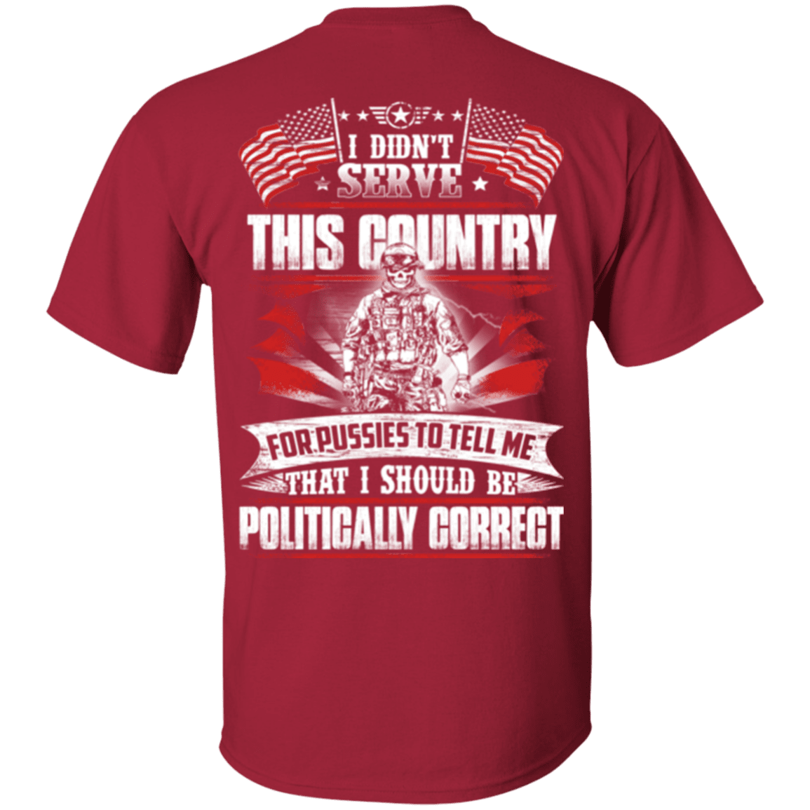Military T-Shirt "I Didn't Serve This Country"-TShirt-General-Veterans Nation
