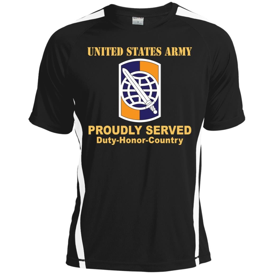 US ARMY 358TH CIVIL AFFAIRS BRIGADE- Proudly Served T-Shirt On Front For Men-TShirt-Army-Veterans Nation