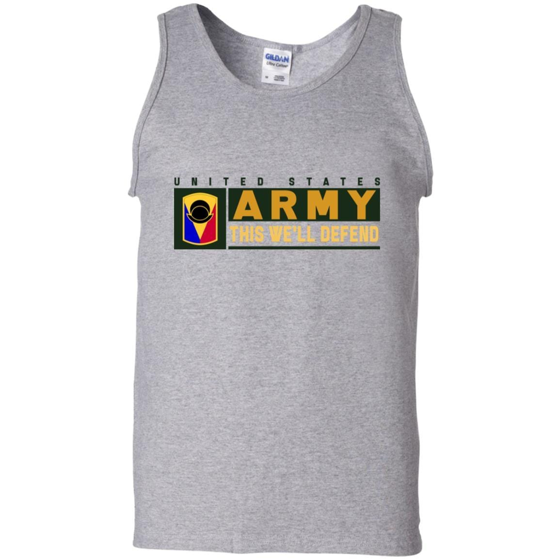 US Army 53RD INFANTRY BRIGADE COMBAT TEAM- This We'll Defend T-Shirt On Front For Men-TShirt-Army-Veterans Nation