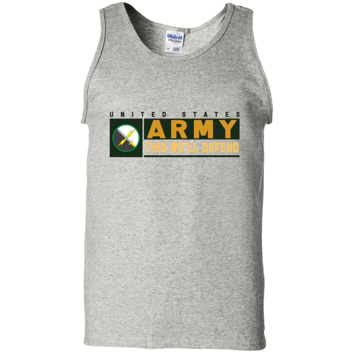 US Army 1ST INFORMATION OPERATIONS COMMAND- This We'll Defend T-Shirt On Front For Men-TShirt-Army-Veterans Nation