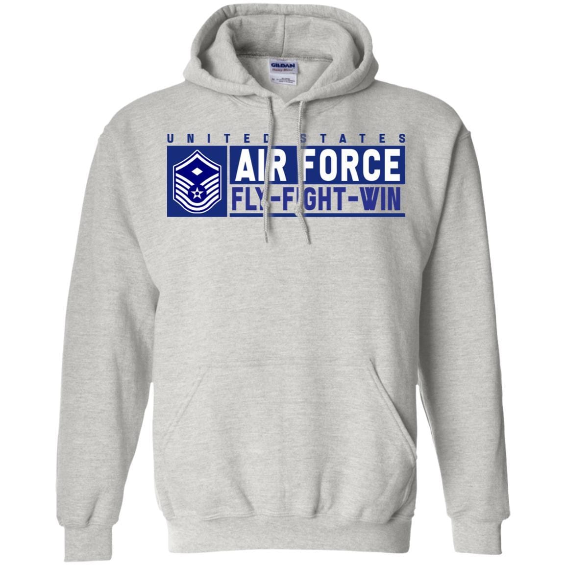 US Air Force E-7 First sergeant Fly - Fight - Win Long Sleeve - Pullover Hoodie-TShirt-USAF-Veterans Nation