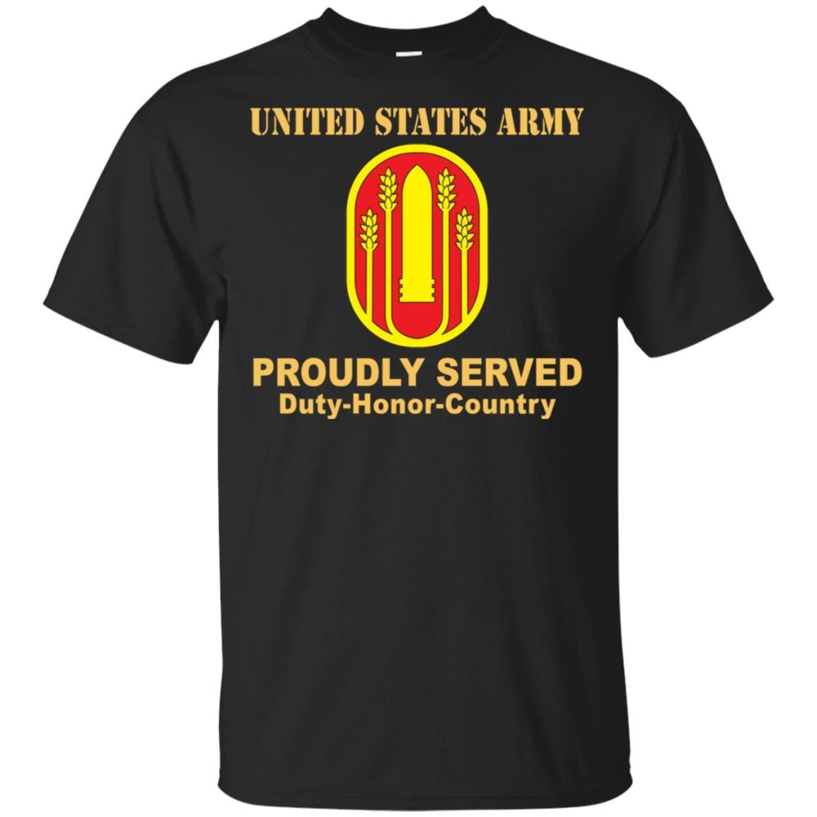 US ARMY 196 MANEUVER ENHANCEMENT BRIGADE- Proudly Served T-Shirt On Front For Men-TShirt-Army-Veterans Nation