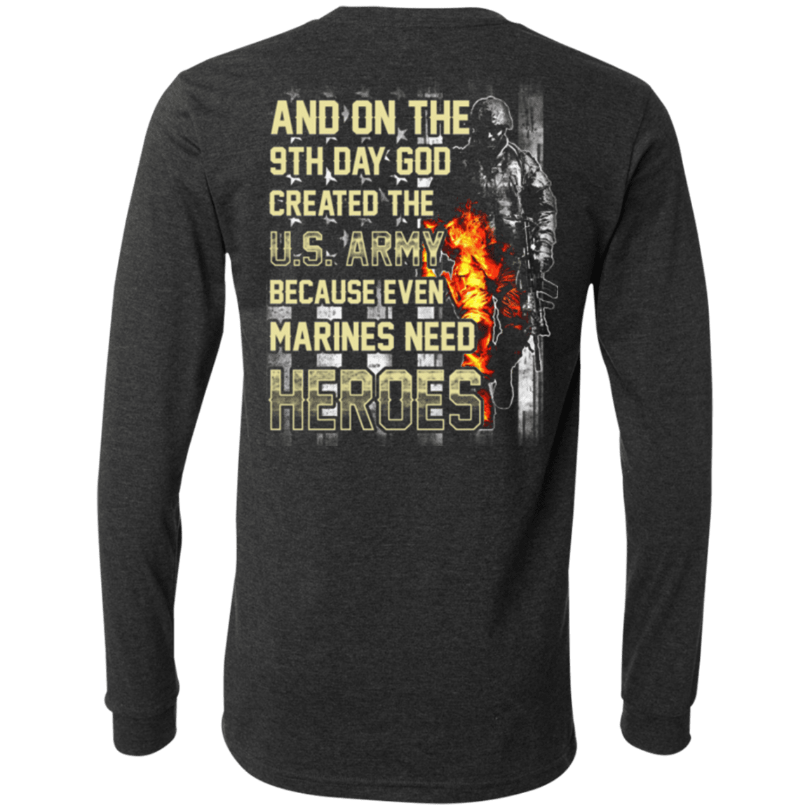 On The 9th Day God Created The US Army T Shirt-TShirt-Army-Veterans Nation