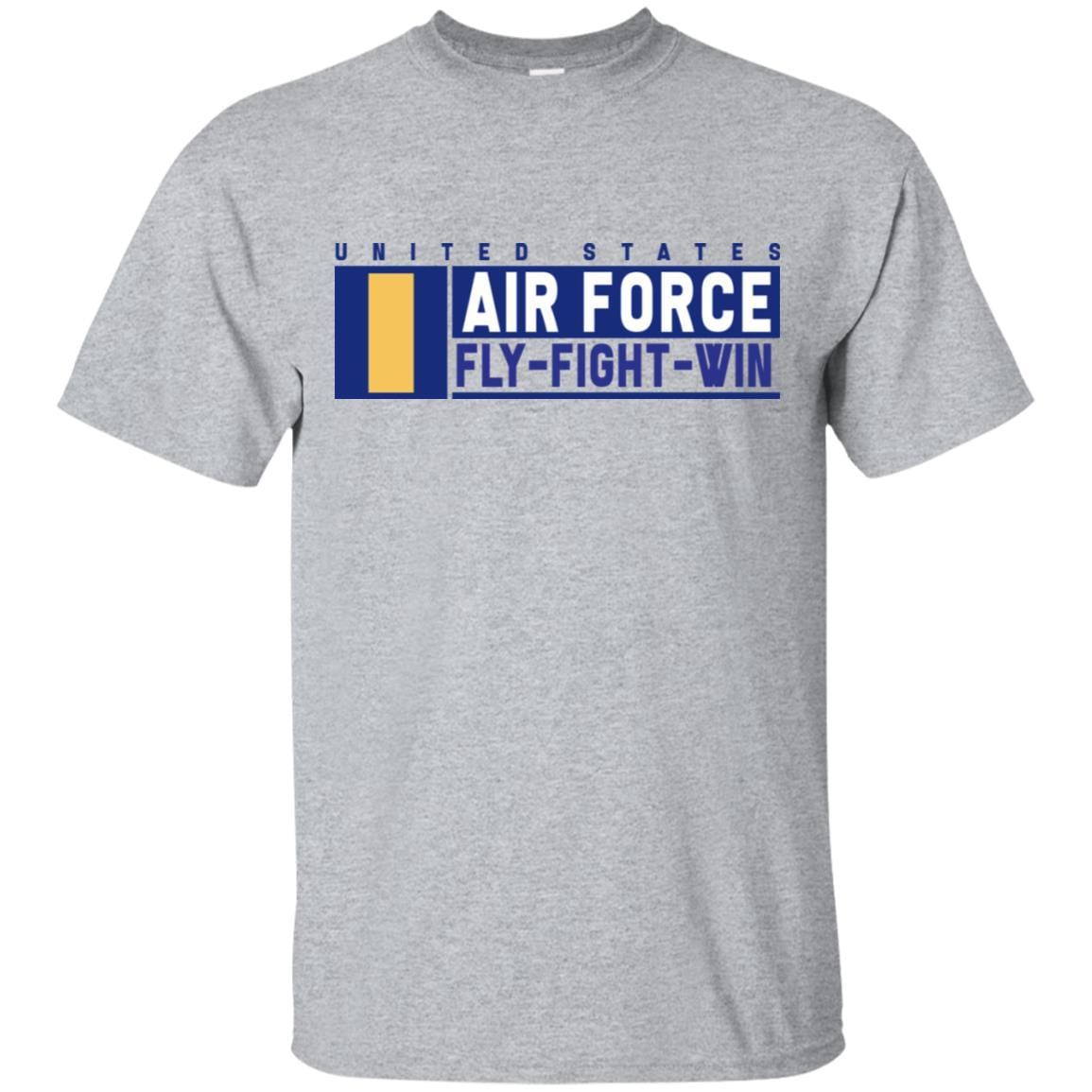 US Air Force O-1 Second Lieutenant Fly - Fight - Win T-Shirt On Front For Men-TShirt-USAF-Veterans Nation