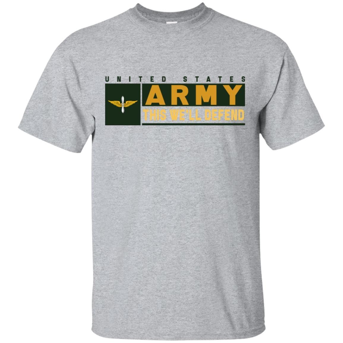 U.S Army Aviation- This We'll Defend T-Shirt On Front For Men-TShirt-Army-Veterans Nation