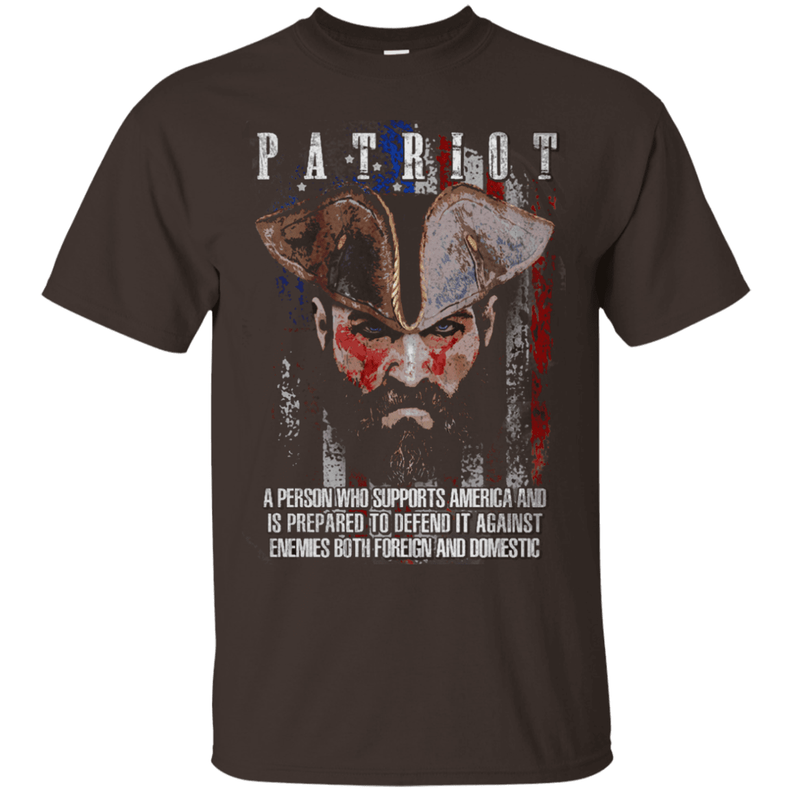 Military T-Shirt "Patriot Supports America"-TShirt-General-Veterans Nation