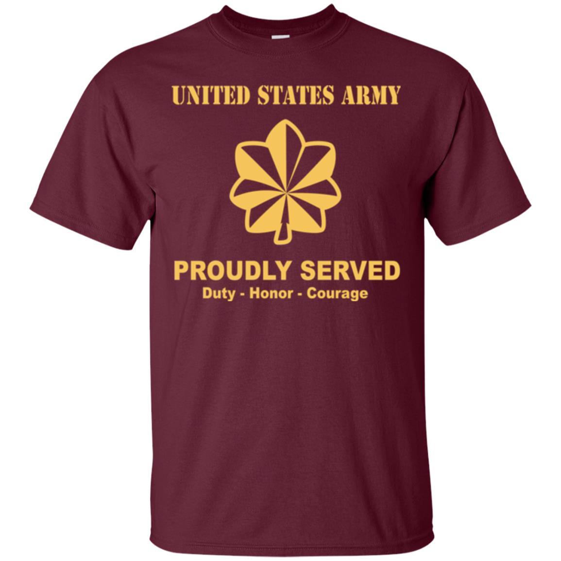 US Army O-4 Major O4 MAJ Field Officer Ranks Men Front Shirt US Army Rank-TShirt-Army-Veterans Nation