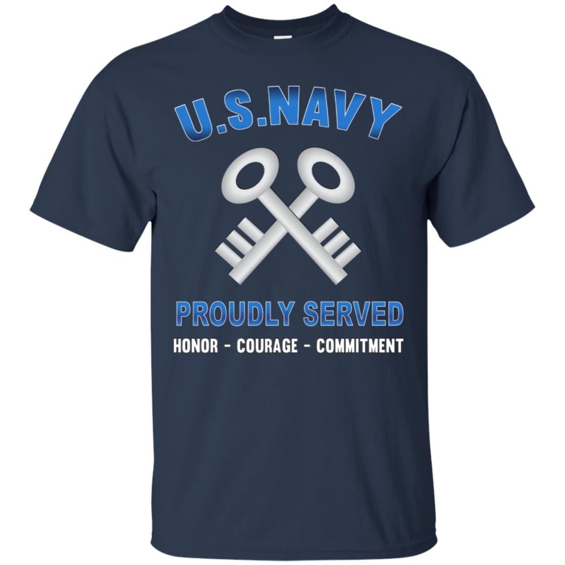 U.S Navy Logistics specialist Navy LS - Proudly Served T-Shirt For Men On Front-TShirt-Navy-Veterans Nation