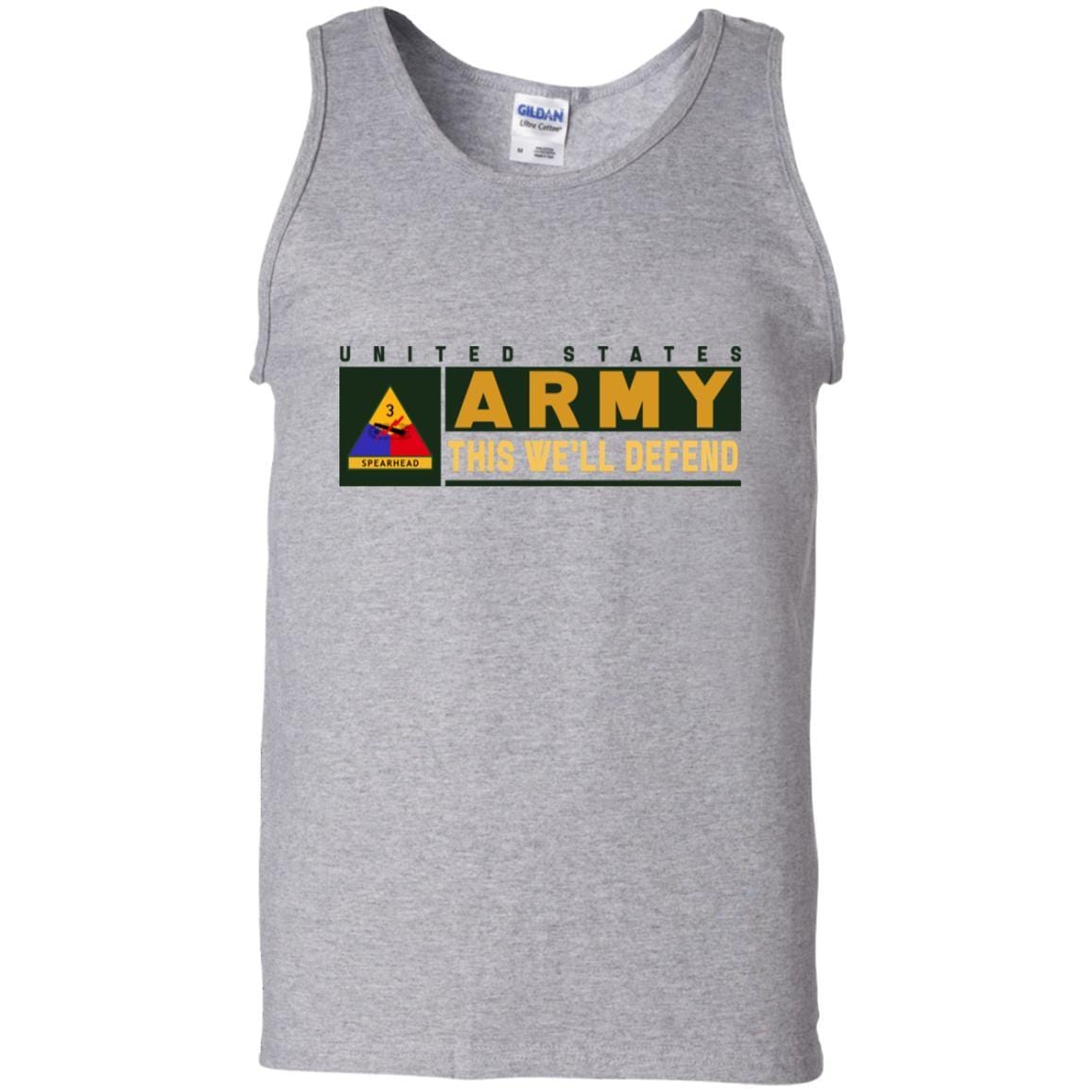 US Army 3rd Armored Division- This We'll Defend T-Shirt On Front For Men-TShirt-Army-Veterans Nation