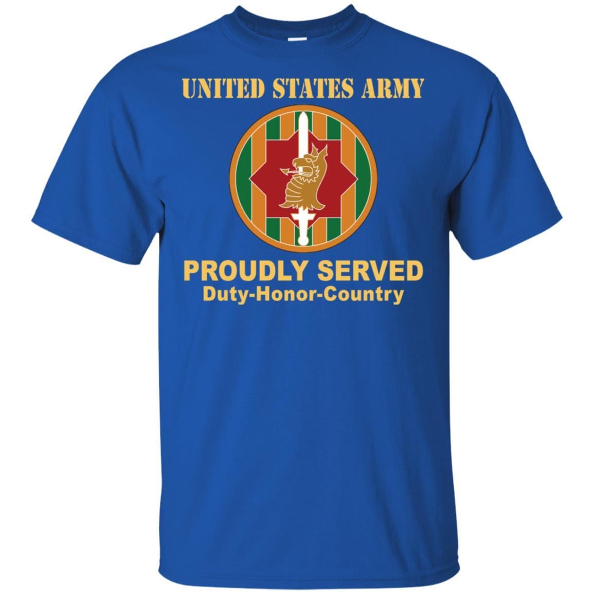 US ARMY 89TH MILITARY POLICE BRIGADE - Proudly Served T-Shirt On Front For Men-TShirt-Army-Veterans Nation