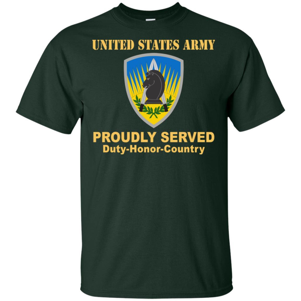 US ARMY 650 MILITARY INTELLIGENCE GROUP- Proudly Served T-Shirt On Front For Men-TShirt-Army-Veterans Nation