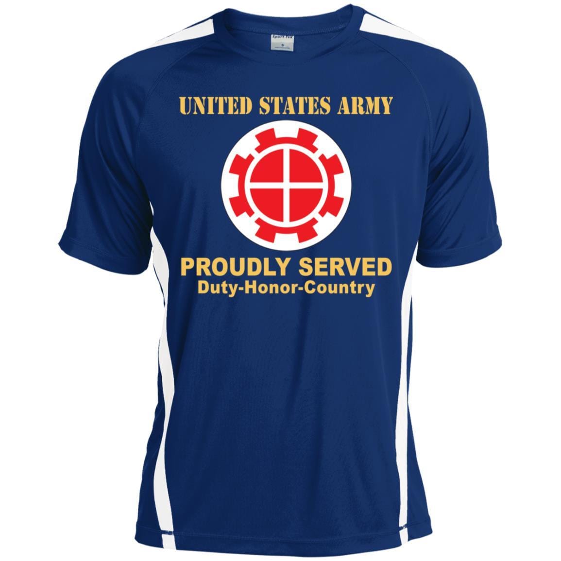 US ARMY 35TH ENGINEER BRIGADE - Proudly Served T-Shirt On Front For Men-TShirt-Army-Veterans Nation