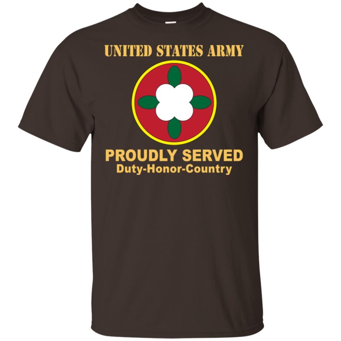 US ARMY 184TH SUSTAINMENT COMMAND- Proudly Served T-Shirt On Front For Men-TShirt-Army-Veterans Nation