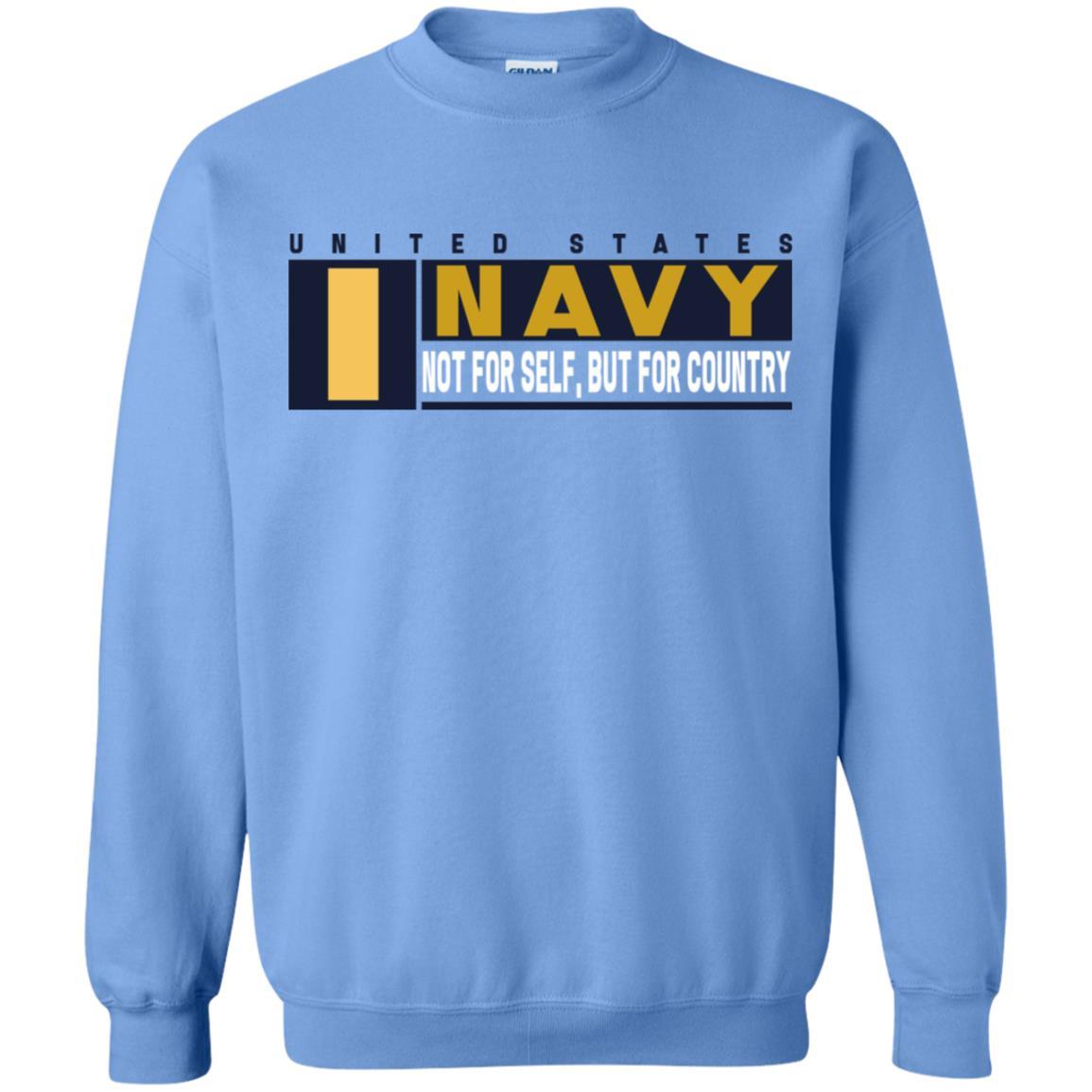 US Navy O-1 Ensign O1 ENS Not For Self, But For Country Long Sleeve - Pullover Hoodie-TShirt-Navy-Veterans Nation