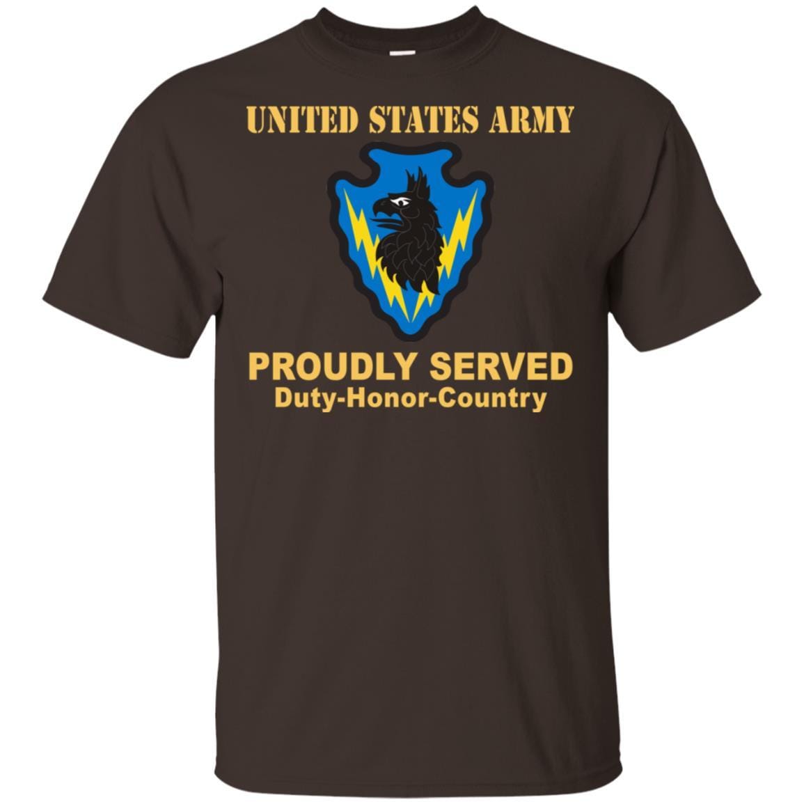 US ARMY 71ST EXPEDITIONARY MILITARY INTELLIGENCE BRIGADE - Proudly Served T-Shirt On Front For Men-TShirt-Army-Veterans Nation