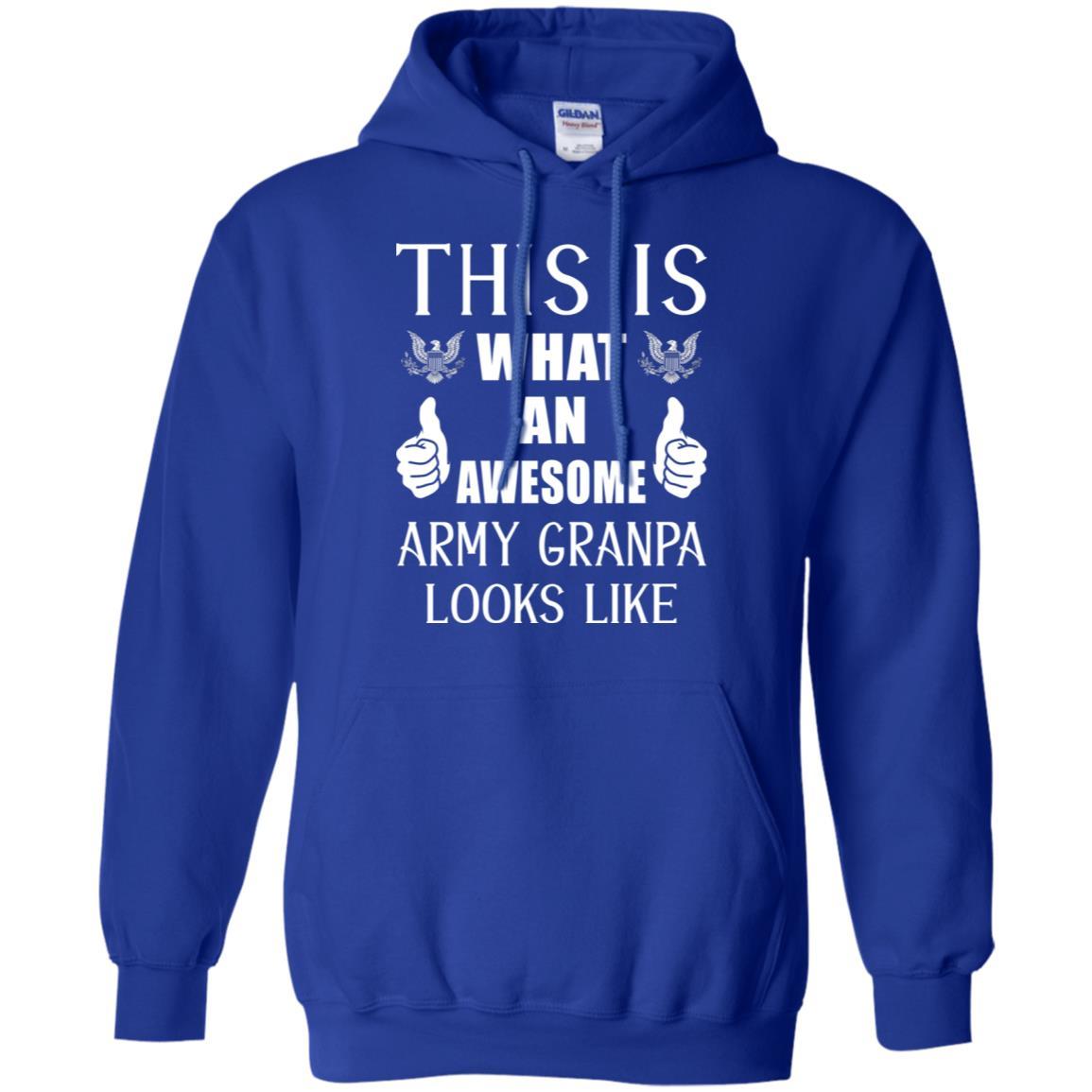 This Is What An Awesome Army Grandpa Look Like T-Shirt On Front-TShirt-Army-Veterans Nation