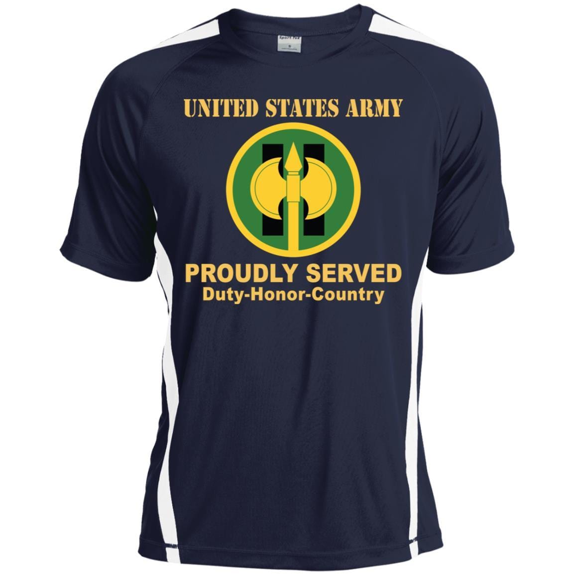 US ARMY 11TH MILITARY POLICE BRIGADE- Proudly Served T-Shirt On Front For Men-TShirt-Army-Veterans Nation