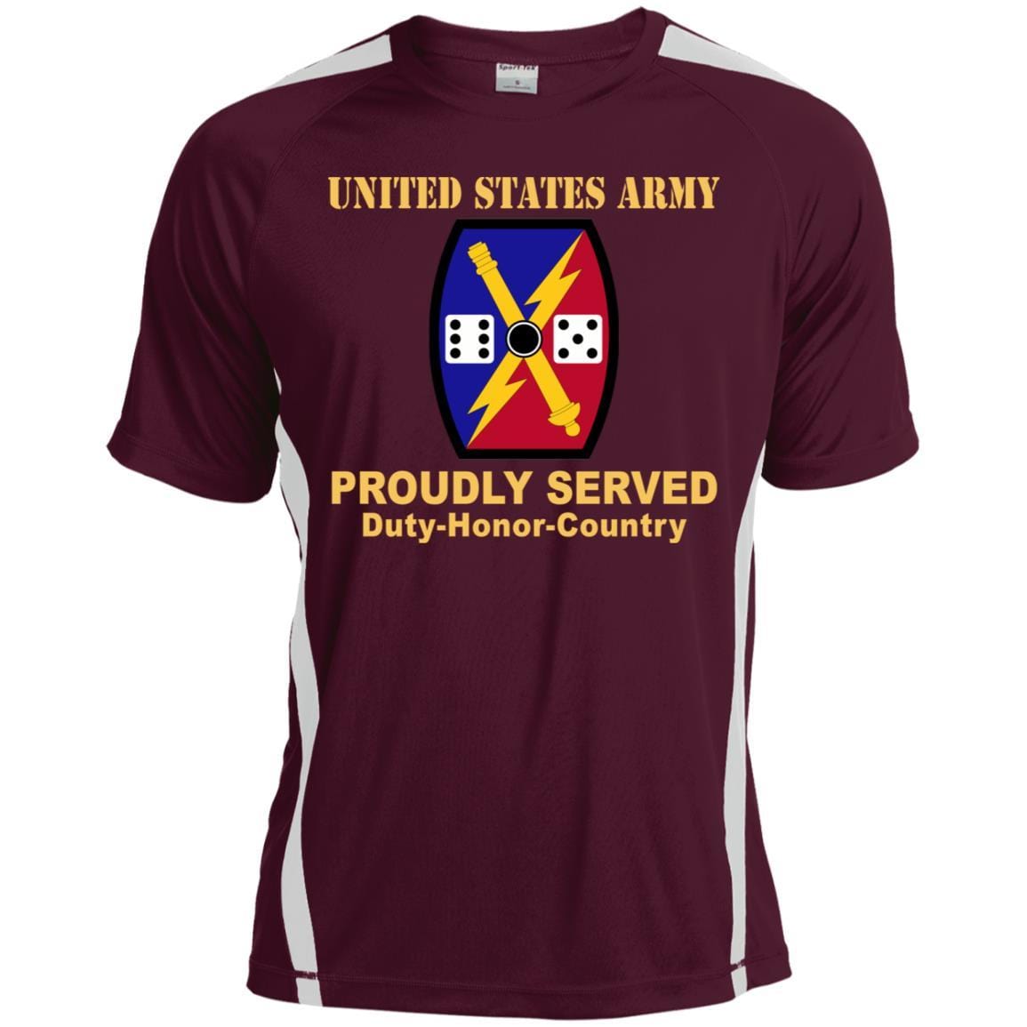 US ARMY 65 FIRES BRIGADE - Proudly Served T-Shirt On Front For Men-TShirt-Army-Veterans Nation