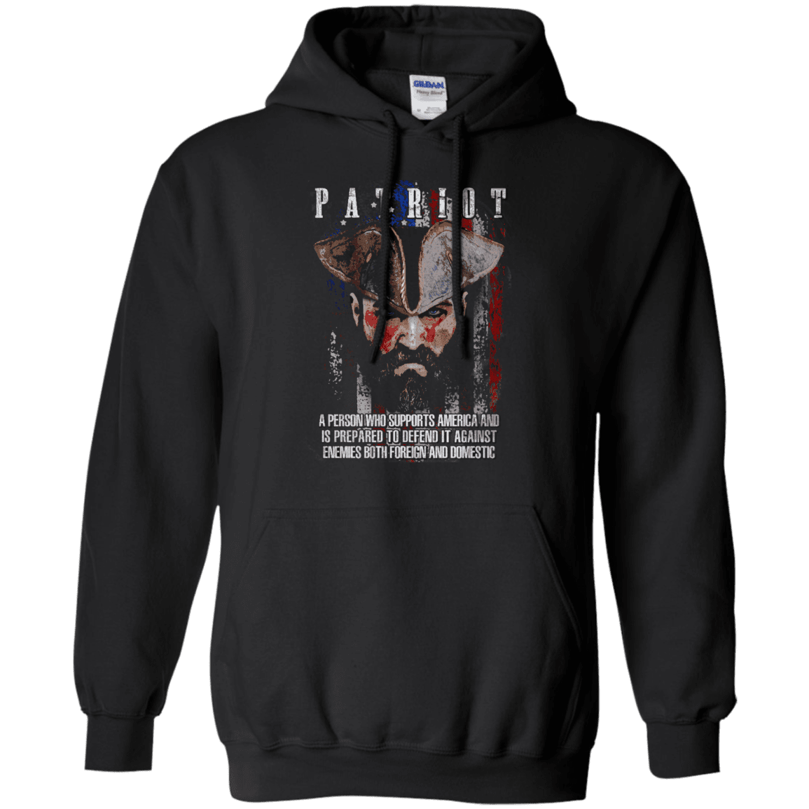 Military T-Shirt "Patriot Supports America"-TShirt-General-Veterans Nation