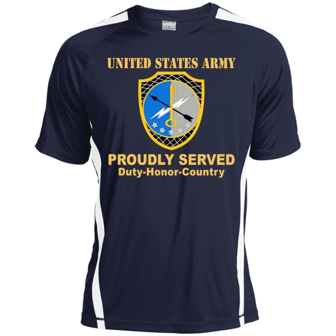 US ARMY 780TH MILITARY INTELLIGENCE BRIGADE- Proudly Served T-Shirt On Front For Men-TShirt-Army-Veterans Nation