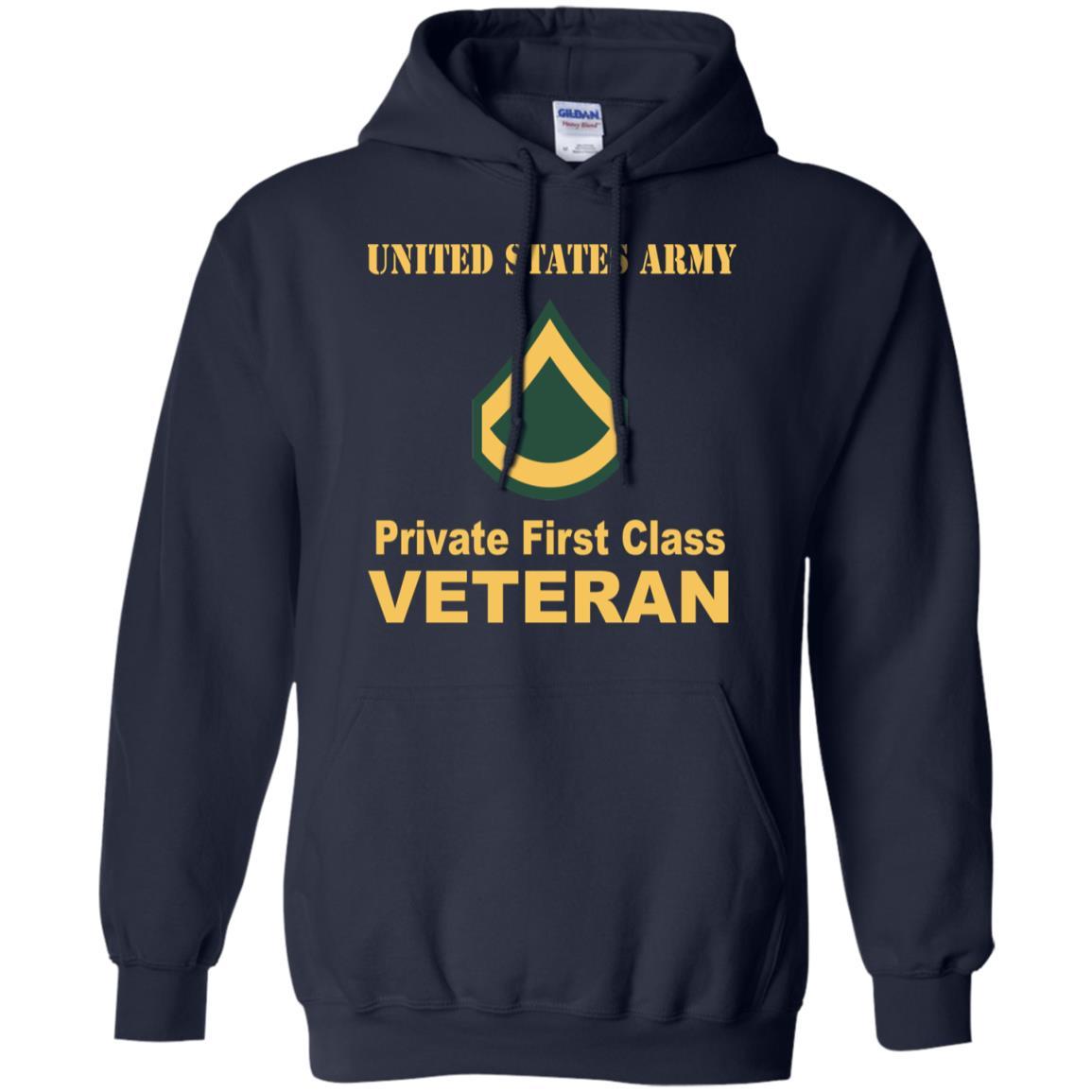 Army E-3 PFC E3 Private First Class Enlisted Soldier Veteran Men T Shirt On Front-TShirt-Army-Veterans Nation