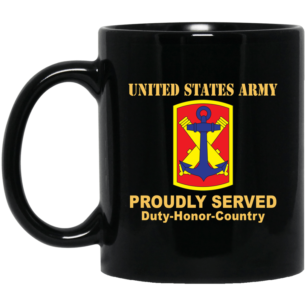 US ARMY 103 FIELD ARTILLERY BRIGADE- 11 oz - 15 oz Black Mug-Mug-Army-CSIB-Veterans Nation