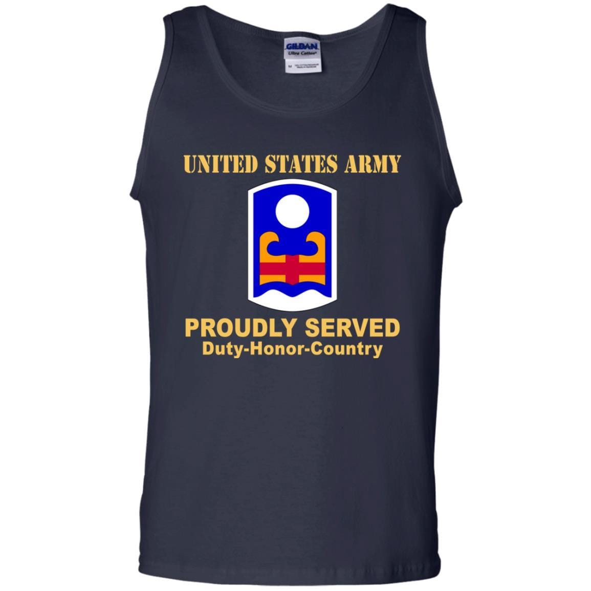 US ARMY 92 INFANTRY BRIGADE - Proudly Served T-Shirt On Front For Men-TShirt-Army-Veterans Nation