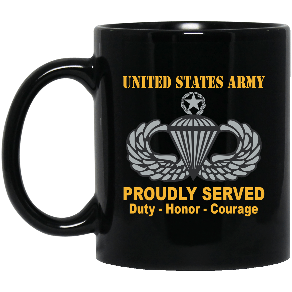 US Army Master Parachutist Wings - Parachutist Badge 11 oz - 15 oz-Mug-Army-Badge-Veterans Nation