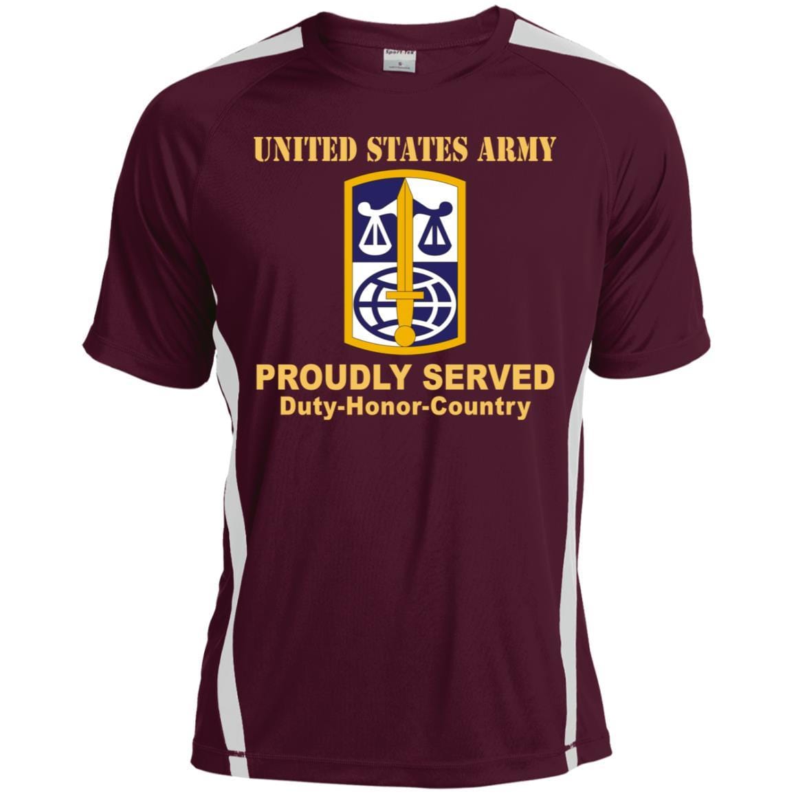 US ARMY CSIB LEGAL SERVICES AGENCY- Proudly Served T-Shirt On Front For Men-TShirt-Army-Veterans Nation