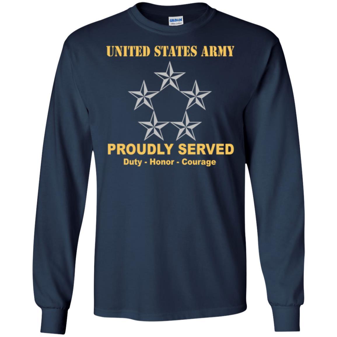 US Army O-10 General of the Army O10 GA General Officer Ranks Men Front Shirt US Army Rank-TShirt-Army-Veterans Nation